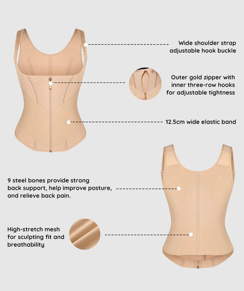 Snatch Mode Activated Waist Trainer Vest