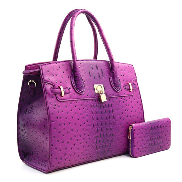 Croc Couture Faux Leather Bag — Bold, Bougie & Unapologetic