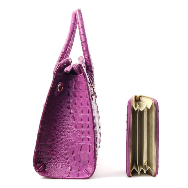 Croc Couture Faux Leather Bag — Bold, Bougie & Unapologetic