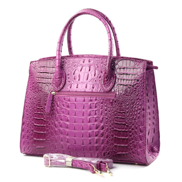 Croc Couture Faux Leather Bag — Bold, Bougie & Unapologetic
