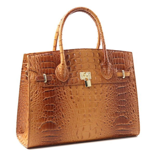 Croc Couture Faux Leather Bag — Bold, Bougie & Unapologetic
