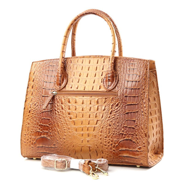 Croc Couture Faux Leather Bag — Bold, Bougie & Unapologetic