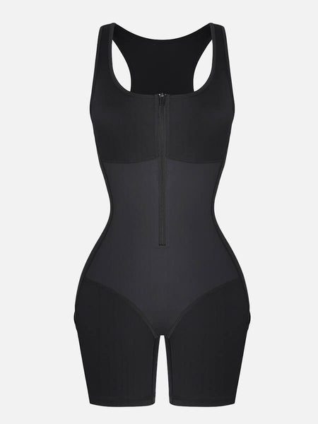 🔥 ZIP & DRIP SHORT SAUNA JUMPSUIT