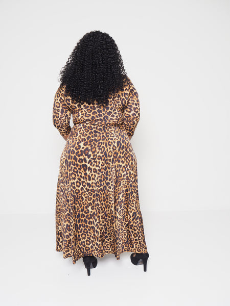 Mekia Leopard Print Maxi Dress